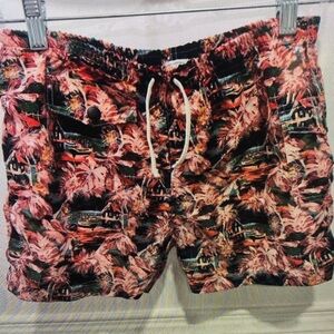 Tropical Kids Swim Trunks